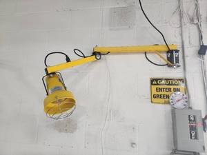 lot 297 image: Fostoria DKL-40VA-A Wall-Mount Warehouse Docklight with Worklight Accessory DKL-INC