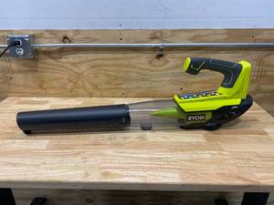 lot 34 image: RYOBI ONE 18V 100 MPH 280 CFM Cordless Variable-Speed Jet Fan Leaf Blower (Tool Only)