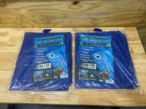 lot 37 image: Lot of 2- All Purpose Tarps (10 x 12)