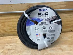 lot 48 image: FLEXON PH1250CN Premium Rubber Garden Hose, 50ft, Black