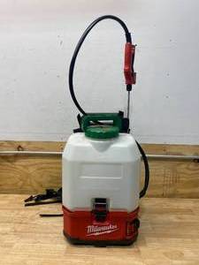 lot 7 image: MILWAUKEE M18 18-Volt 4 Gal. Lithium-Ion Cordless Switch Tank Backpack Pesticide Sprayer (Tool-Only)