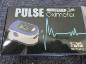 Fingertip Pulse Oximeter open box...