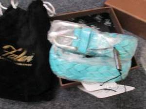 Ladies XXL Teal Falari Braided Belt...