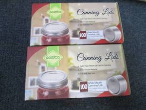 2- 100 pks AozitaWide Mouth Canning...