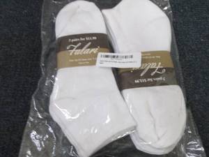 2- 3pks Mens White Socks Retail $11...