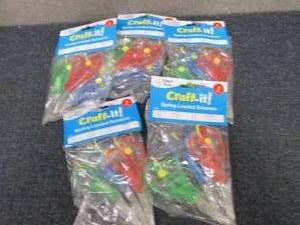 5- 3pks Craft-It Spring Loaded Scis...