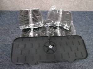 5 Black Silicone Sink Mats...
