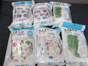 6- 50 ct pks Disposable Masks...