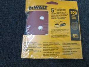 5- 5pks DeWalt Sanding Discs...