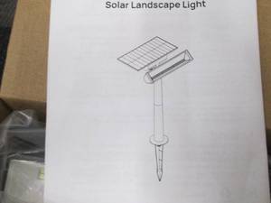 2- 2pks Solar LED Spotlights...