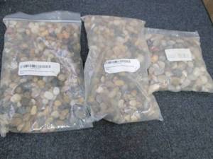 3- 2lb Bags MultiColor Rocks...