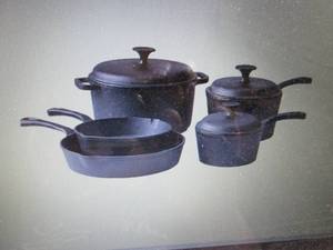 8-Pc. Pre-Seasoned Cast Iron Cookwa...