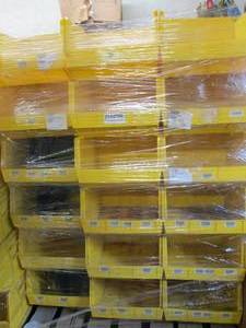 18 Large Yellow Organizing Bins 18x...