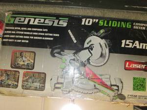lot 19 image: Genesis 15-Amp 10 Sliding Compound...
