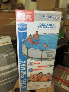 lot 42 image: Bestway Steel Pro Max 12 x 30 Rou...