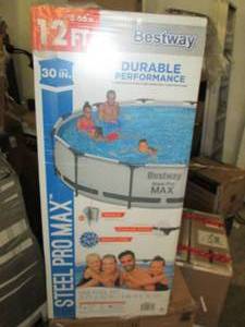 lot 43 image: Bestway Steel Pro Max 12 x 30 Rou...