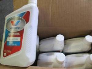 lot 129 image: case of 61 quart valvoline convent...