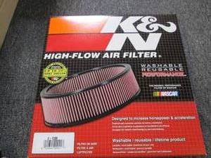 lot 152 image: new K&N E-1500 high flow air fliter...