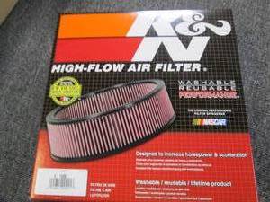 lot 153 image: new K&N E-1500 high flow air fliter...