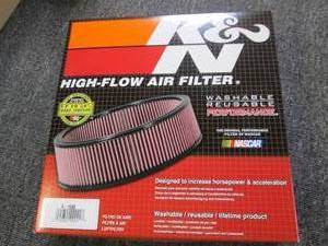 lot 154 image: new K&N E-1500 high flow air fliter...