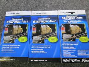 lot 203 image: 3 new highland hammock storage nets...