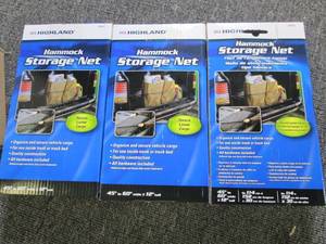 lot 204 image: 3 new highland hammock storage nets...