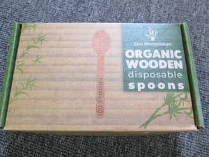 lot 225 image: organic wooden disposable spoons ...