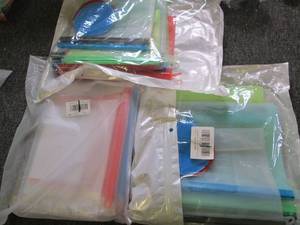 lot 232 image: 3 packages of new silicone storage ...