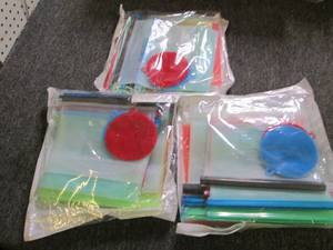 lot 235 image: 3 packages of new silicone storage ...