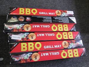 lot 242 image: 12 new BBQ grill mats ...