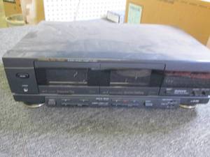 lot 279 image: fisher stereo double cassete player...