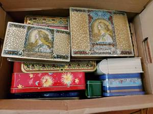 Collection Of Metal Tins