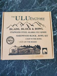 Chopping Bowl With Ulu Knife