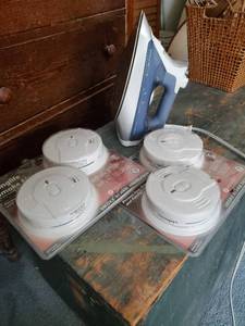 Rowenta Iron And Four Smoke Alarms