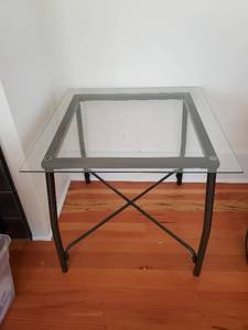 Glass End Table