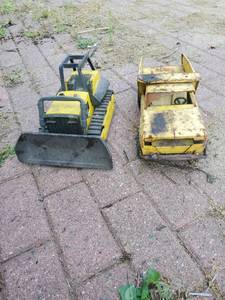 Vintage Tonka Truck And Bulldozer