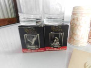Black Velvet collector glasses , ceramic mugs and jugs