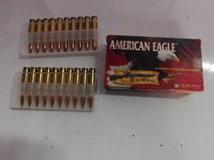 Box of Federal American Eagle 7.62 x 51 mm 168 grain OTM