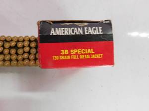 Partial box of Federal Americal Eagle 38 special 130 grain full metal jacket