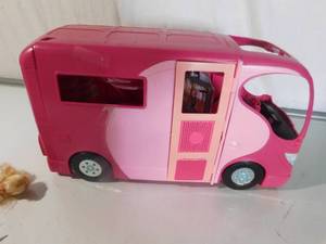 Barbies and motor home
