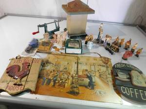 Bird feeder, knick knacks, pictures