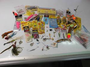 Flat of fishing tackle