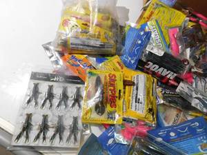 Box of plastics for fishing