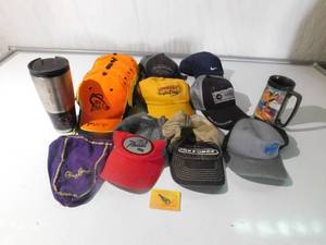 Fishing hats and mugs