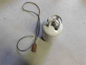 Torch with propane tank