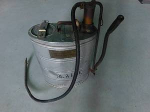 Vintage fireman water back pack