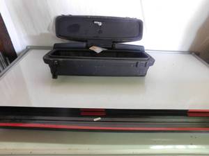 ATV tool box with keys and bumper guards