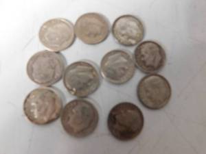 10 - Roosevelt silver dimes