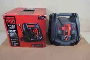 lot 7 image: Schumacher Pro 1200 Peak Amp Portable Power Station Battery Jump Pack