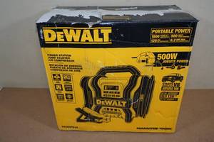 lot 10 image: DeWalt Power Station Jump Starter with Air Compressor